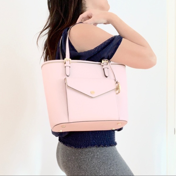 NWT authentic MK Saffiano leather frame tote blush - Picture 3 of 7